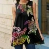 Lily | Black & Pink Turtle Sleeveless Tunic - Plus