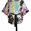 Lily | Navy & Pink Floral V-Neck Tunic - Women