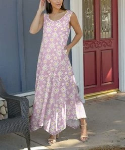 Lily | Rose & Yellow Floral Sleeveless Maxi Dress - Women