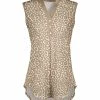 Lily | Beige & Cream Leopard Button-Front Tunic - Women