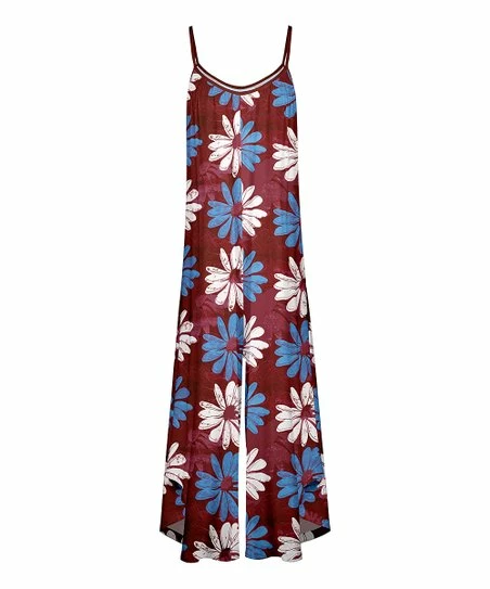 Lily | Red & Blue Floral Wide-Leg Jumpsuit - Plus 1 Lily | Red & Blue Floral Wide-Leg Jumpsuit - Plus