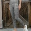 Lily | Gray & White Geometric Leggings - Plus