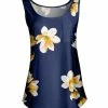 Lily | Navy & Yellow Floral Pocket Tank - Women
