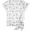 Lily | White & Black Dog & Bone Side-Tie Short-Sleeve Tee - Women