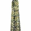 Lily | Olive & White Drops Halter Maxi Dress - Women & Plus