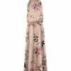 Lily | Light Pink Floral Sleeveless Blouson Maxi Dress - Women