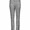 Lily | Gray & White Polka Dot Pants - Plus