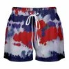 Lily | Navy & Red Tie-Dye Drawstring Shorts - Women