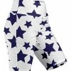 Lily | White & Navy Star Bike Shorts - Plus