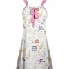 Lily | Pink & White Ocean Creature Sleeveless Tunic - Plus