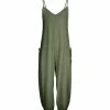 Lily | Green Pocket Sleeveless Jumpsuit - Women