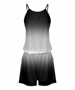 Lily | Black & White Ombré Sleeveless Romper - Women