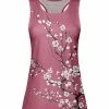 Lily | Pink & White Cherry Blossoms Racerback Tank - Women