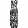 Lily | Black & White Floral Jumpsuit - Women