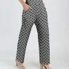 Lily | Gray & Black Polka Dot Pocket High-Waist Pants - Women