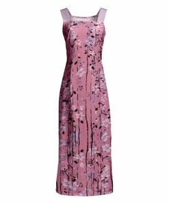 Lily | Pink & Lavender Floral Sleeveless Maxi Dress - Plus