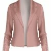 Lily | Light Pink Notch-Lapel Blazer - Women