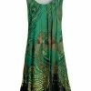 Lily | Green & Black Peacock Pleated Sleeveless Tunic - Plus