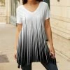 Lily | Black & White Abstract Sidetail Tunic - Women & Plus