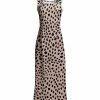 Lily | Beige & Black Cheetah Sleeveless Maxi Dress - Women