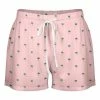 Lily | Pink & Green Palm Tree Drawstring Shorts - Plus