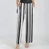 Lily | White & Black Stripe Pocket High-Waist Pants - Women