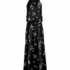 Lily | Black & White Floral Blouson Maxi Dress - Women