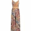 Lily | Orange & Blue Swirl Jumpsuit - Women