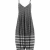 Lily | Black & White Dot Harem-Style Jumpsuit - Plus