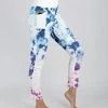 Lily | Blue & Purple Tie-Dye Pocket High-Waist Leggings - Plus