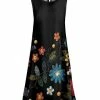Lily | Black & Blue Floral Sleeveless Dress - Women