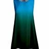 Lily | Aqua Green Ombré Sleeveless Tunic - Women
