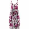 Lily | Purple & White Floral Sleeveless Harem Jumpsuit