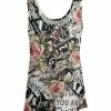 Lily | Black & Pink Floral 'Fashion' Scoop Neck Tank - Women