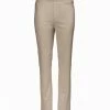Lily | Beige Solid Pocket Pants - Women