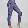 Lily | Purple & Pink Floral Pocket Leggings - Women