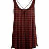 Lily | Black & Red Buffalo Check Pleat-Accent Sleeveless Tunic - Plus