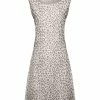 Lily | Mocha & White Leopard Sleeveless A-Line Dress - Women