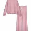 Lily | Light Pink Sweatshirt & Drawstring Lounge Pants - Women