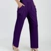 Lily | Purple Pocket High-Waist Pants - Women & Plus