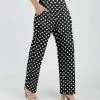 Lily | Black & White Dot Pocket High-Waist Pants - Women