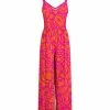 Lily | Pink & Orange Floral Sleeveless Jumpsuit - Women & Plus