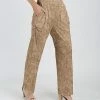 Lily | Beige & Brown Floral Pocket Lounge Pants - Women