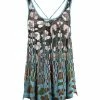 Lily | Blue & Blush Leopard Scoop-Neck Swing Tank - Women