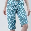 Lily | Blue & White Dot Bermuda Shorts - Women