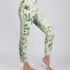 Lily | Yellow & Green Leopard High-Waist Pocket Leggings - Plus