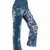 Lily | Navy & White Leopard Pocket Wide-Leg Yoga Pants - Women