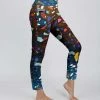 Lily | Blue & Black Abstract Pocket Leggings - Women