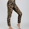 Lily | Brown & Black Leopard Pocket High-Waist Leggings - Plus