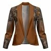 Lily | Brown & Black Floral Blazer - Women